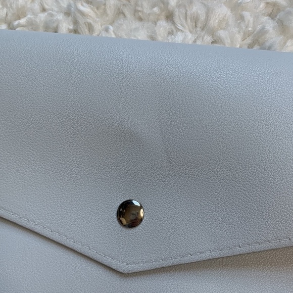 GLASS Ladder & Co Megan Portfolio cloud gray vegan leather Clutch organizer - Picture 10 of 10